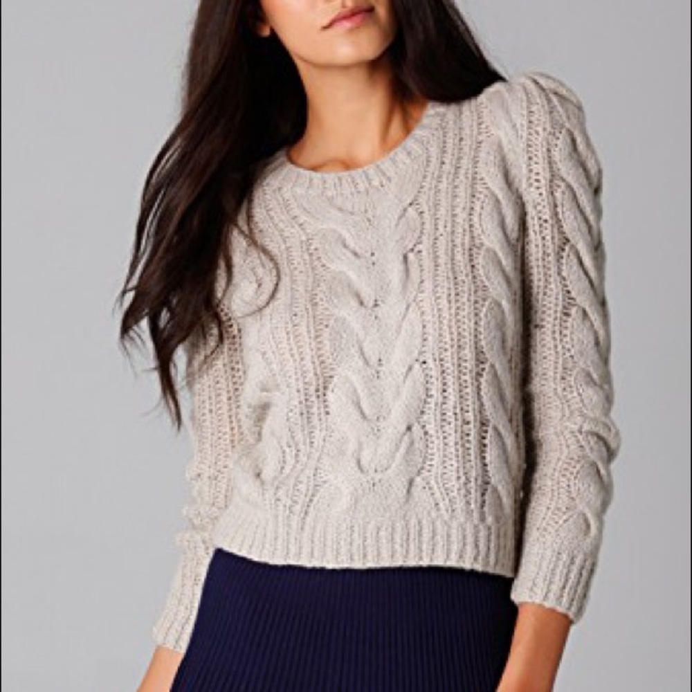 Rebecca Taylor gray/silver sweater
